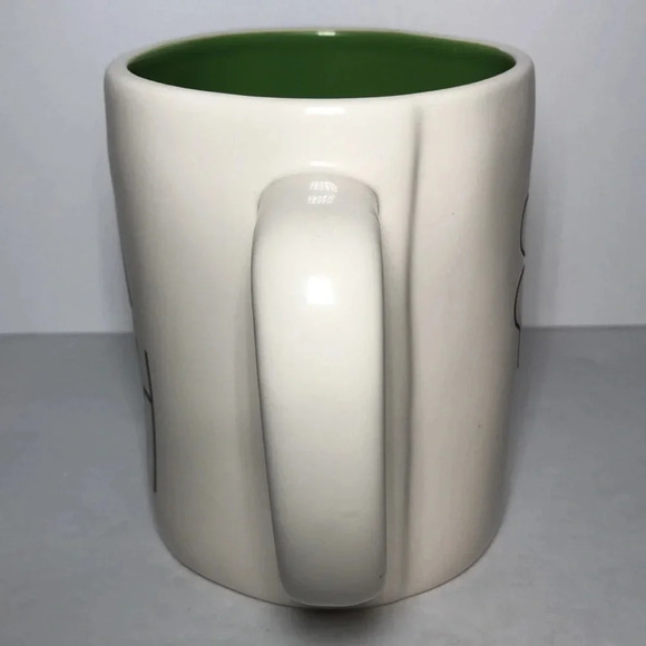 Rae Dunn I’m IRISH Double Sided with Clover and Green interior Mug - Picture 2 of 6